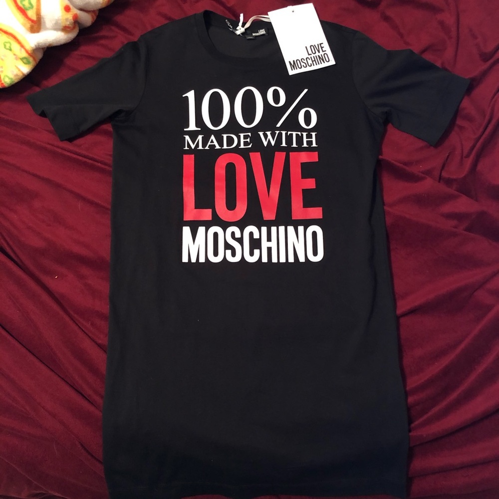 Love Moschino 100% made with love shirt dress